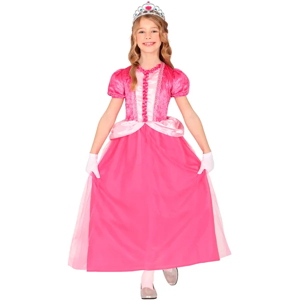 Disfraz de princesa fucsia y rosa para niña