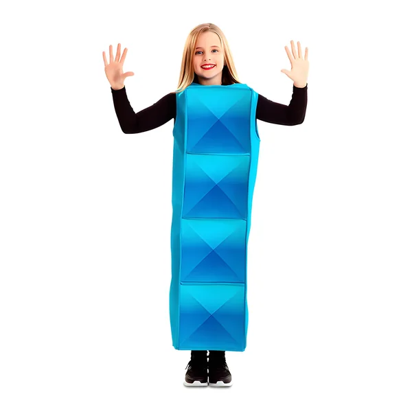 Disfraz de Tetris azul infantil
