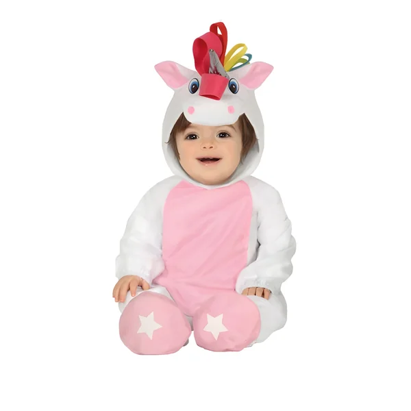 Disfraz de unicornio rosa para bebé
