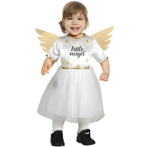 Disfraz de ángel con estrellas para bebé
