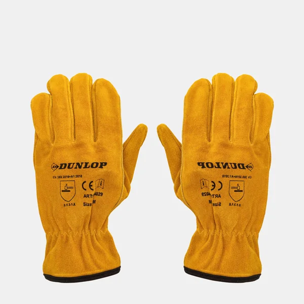 Dunlop Men's Leather Workwear Gloves