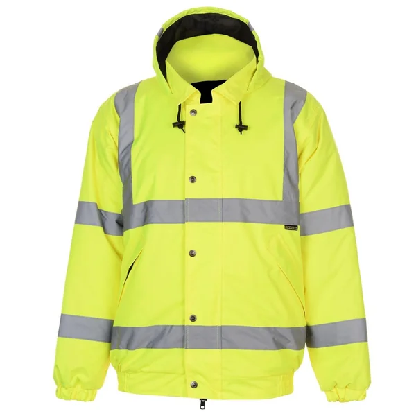 Dunlop Men's Waterproof Reflective Long Sleeve Hi-Vis Jacket