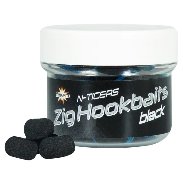 Dynamite Baits N-Ticers Zig Hookbaits Black & Red 6mm (12 pzas.) - Imagen 2