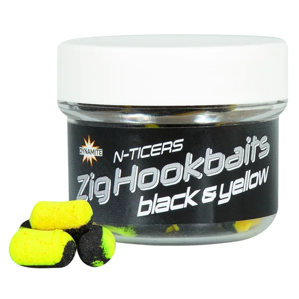 Dynamite Baits N-Ticers Zig Hookbaits Black & Red 6mm (12 pzas.) - Imagen 3