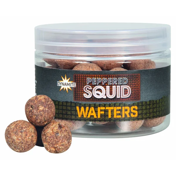Dynamite Baits Peppered Squid Wafters 15mm (50g)