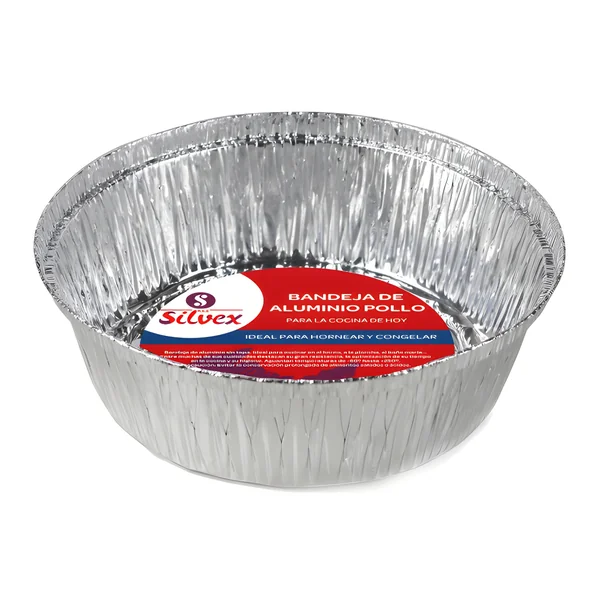 Envase de 21 x 5,7 cm desechable redondo - 2 unidades