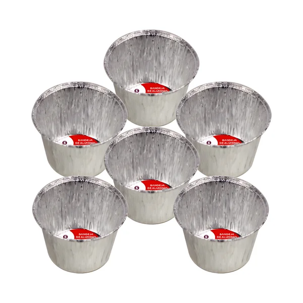 Envase de 8 x 3,6 cm desechable flanera - 7 unidades