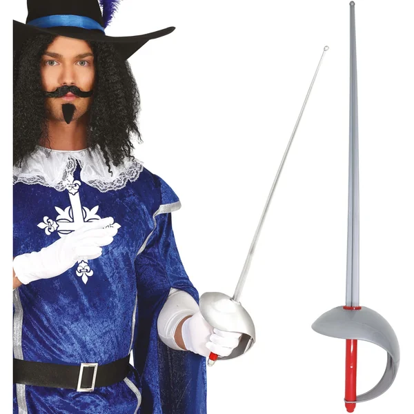 Espada de mosquetero gris - 67 cm