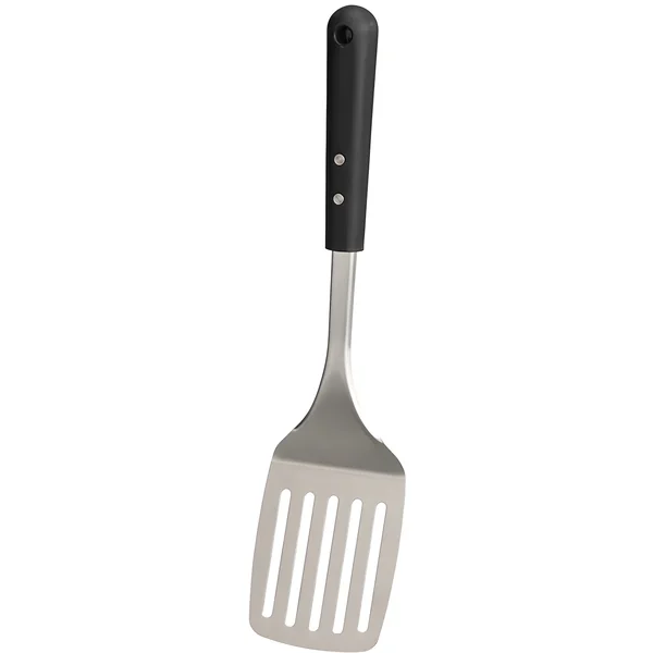 Espátula de cocina con mango negro suave
