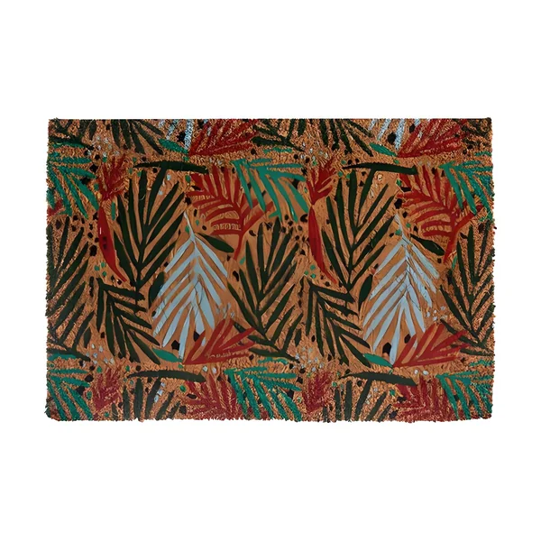 Felpudo estampado de hojas - Giftdecor