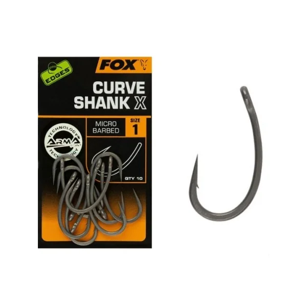 Fox edges curve shank X nº2 10unds