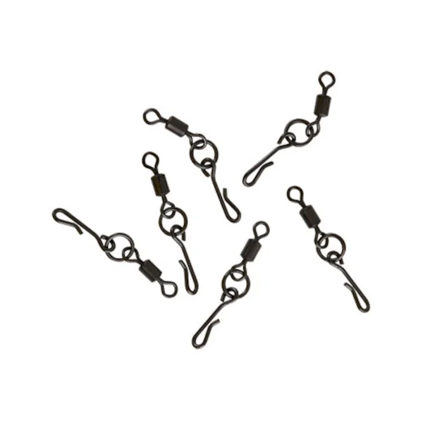 Fox Edges Kwik Change O Ring Swivels tamaño 10 10pcs