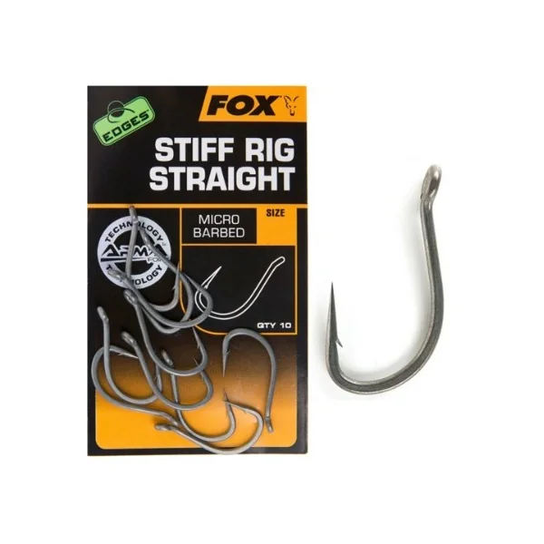 Fox edges stiff rig straight nº6 10unds