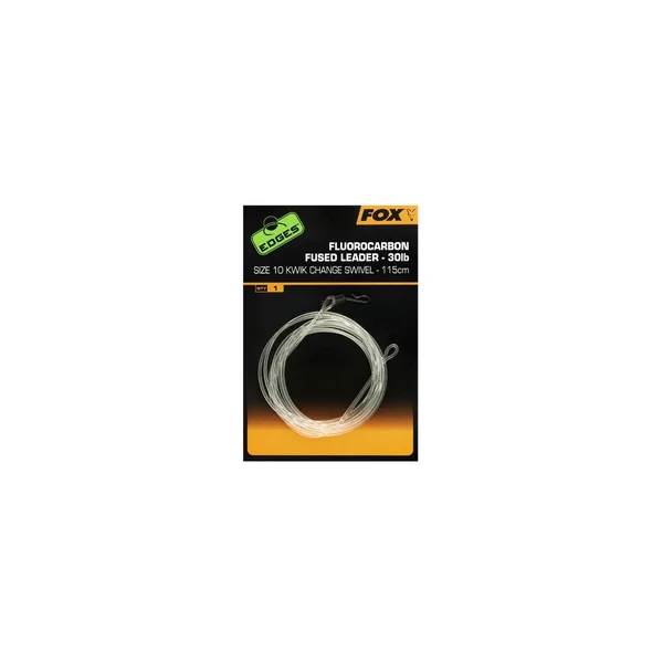 Fox fluorocarbon fused leader kwik change 30lb nº7 115cm
