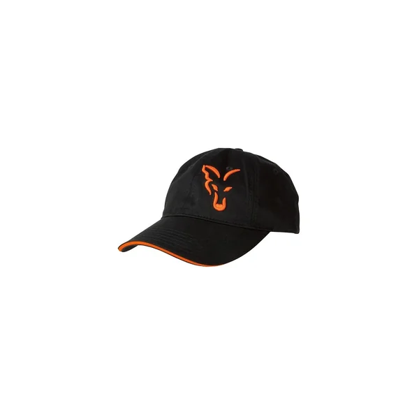 Fox gorra black orange baseball cap