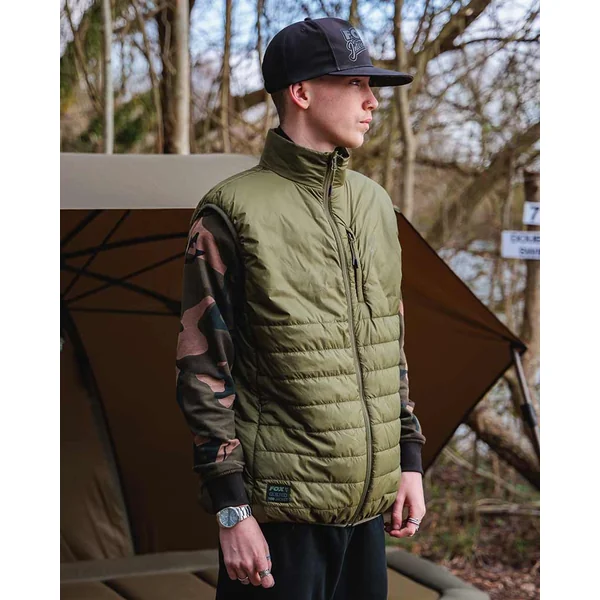 Fox Olive Quilted 100 Chaleco Acolchado L