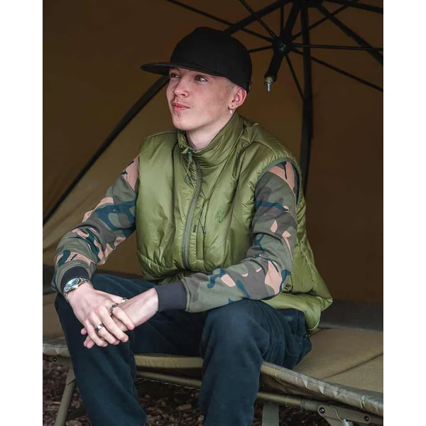 Fox Olive Quilted 100 Chaleco Acolchado L - Imagen 2
