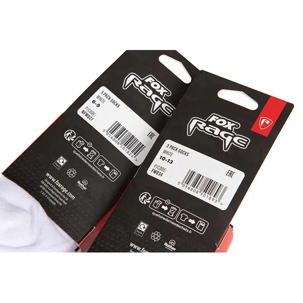 Fox Rage Paquete de 3 calcetines 10-13 / 44-46