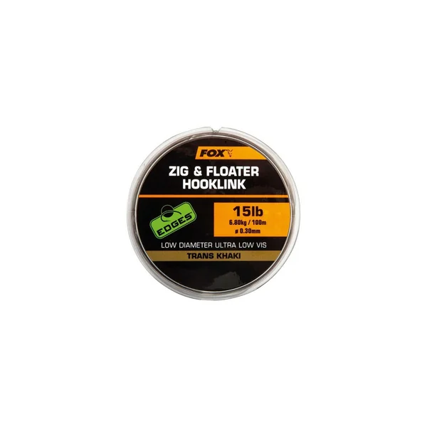 Fox zig floater hooklink 0.28mm 12lb 100m