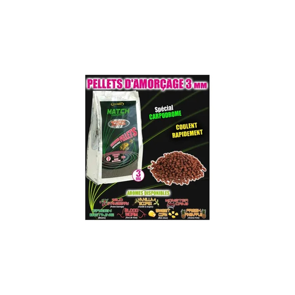 Fun fishing soft pellets red squid 800gr 3mm