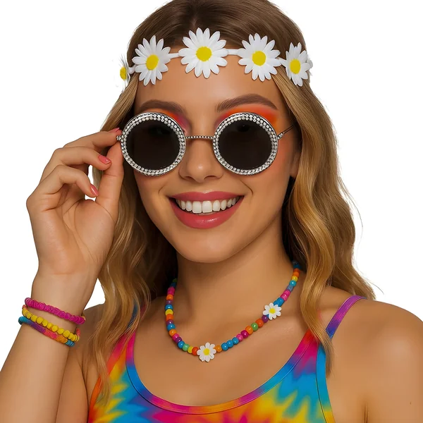 Gafas redondas con brillantes - Imagen 3