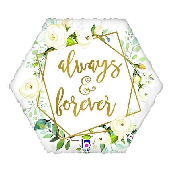 Globo Hexagonal de Always Forever de 46 cm - Grabo