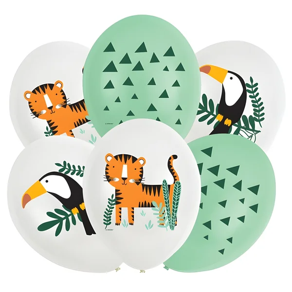 Globos de látex de Safari de 27,5 cm - 6 unidades