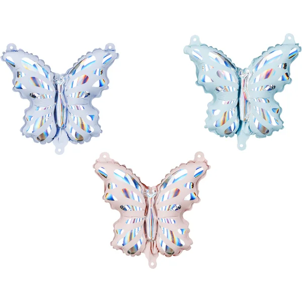 Globos de mariposas de 23 x 19 cm - 3 unidades
