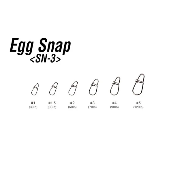Grapa Decoy SN-3 Egg Snap // 30Lb, 38Lb, 60Lb - Imagen 2