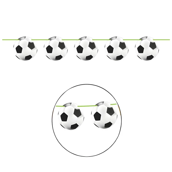 Guirnalda balones de fútbol de 10 m