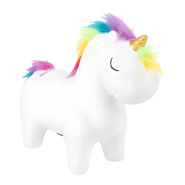 Hucha de Unicornio con pelo - DCasa
