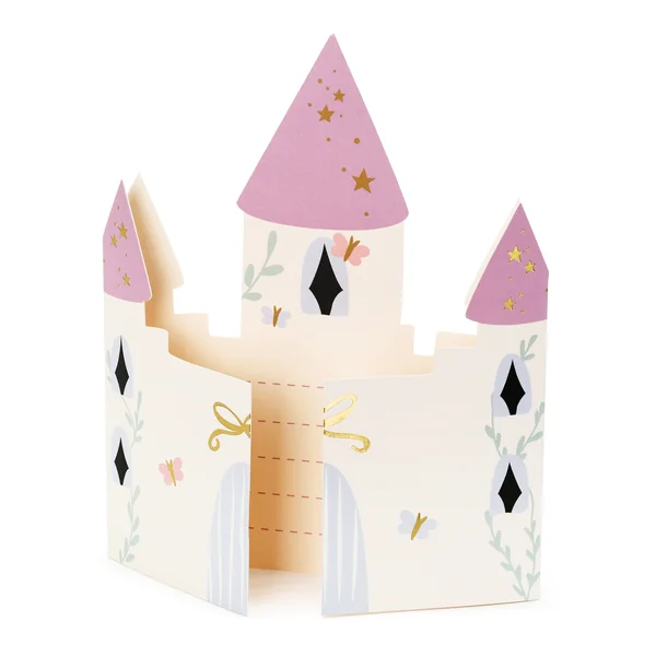 Invitaciones de Castillo de Princesa - 6 unidades