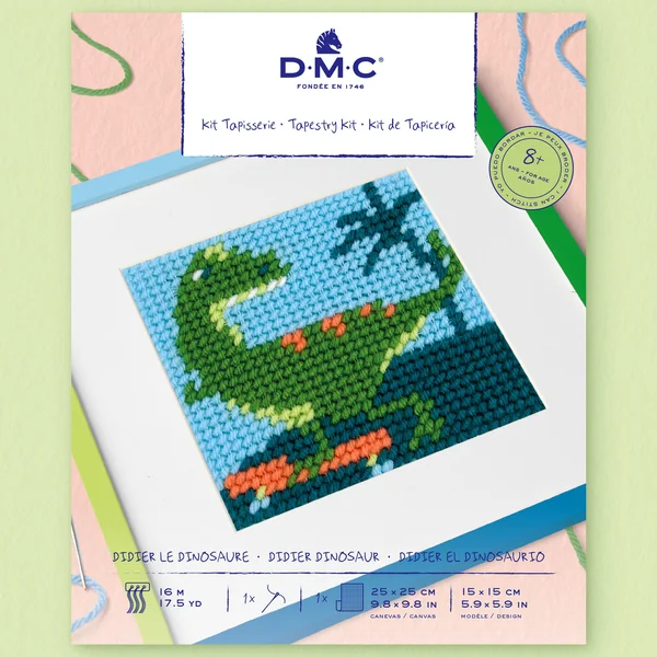 Kit de bordado - Dinsaurio - DMC - Imagen 2