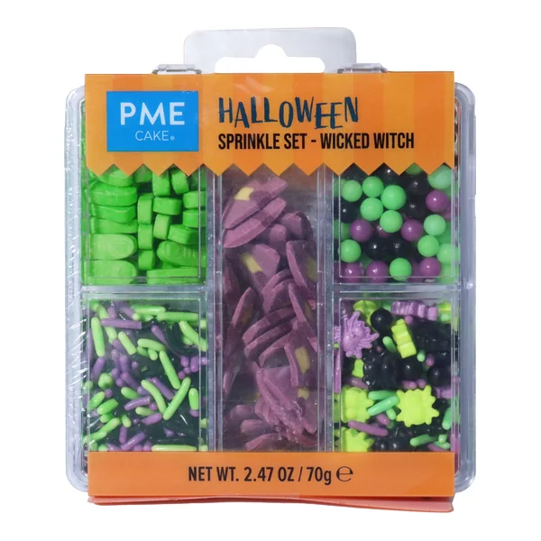 Kit de sprinkles de Halloween de bruja malvada - 70 gr