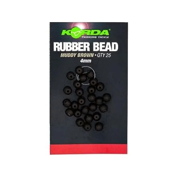 Korda perlas bead brown 4mm 25unds