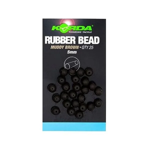 Korda perlas bead brown 5mm 25unds