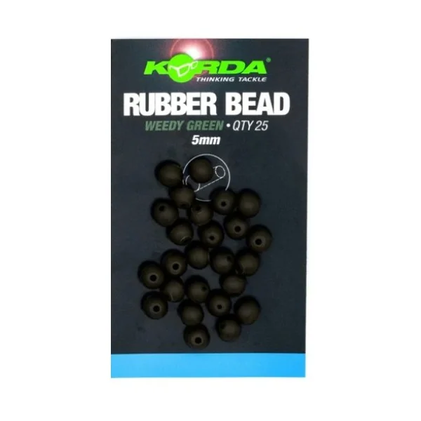 Korda perlas bead green 5mm 25unds