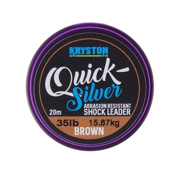 Kryston quicksilver shockleader brown 45lb 20m