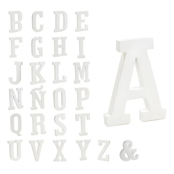 Letra de madera de 12 cm - 1 unidad