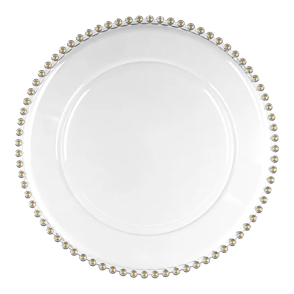 Mantel individual de 32 cm de plástico con perlas