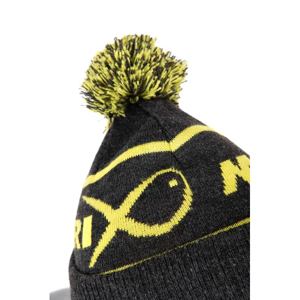 Matrix Gorro con Pompón en Lima y Gris - Imagen 4