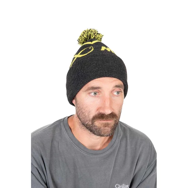 Matrix Gorro con Pompón en Lima y Gris - Imagen 8