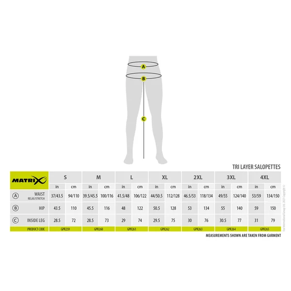 Matrix Tri Layer Salopettes 30K XXL