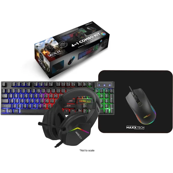 Maxx Tech PC 4 in 1 Combo + Men of Wars Game