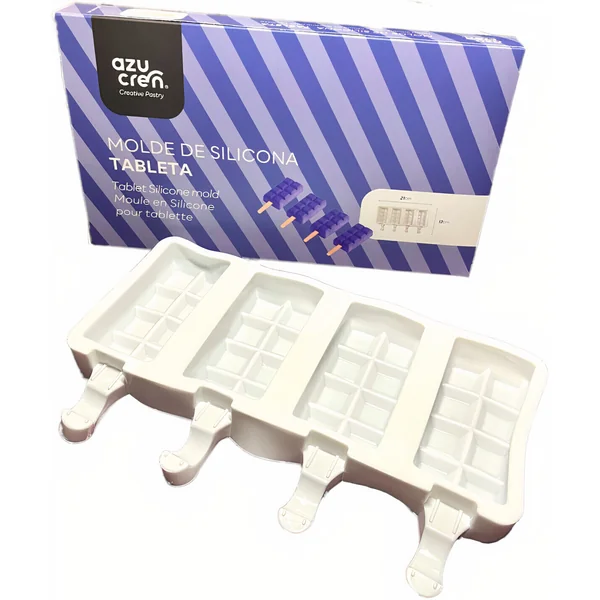 Molde de silicona para helados tableta - Azucren - 4 huecos
