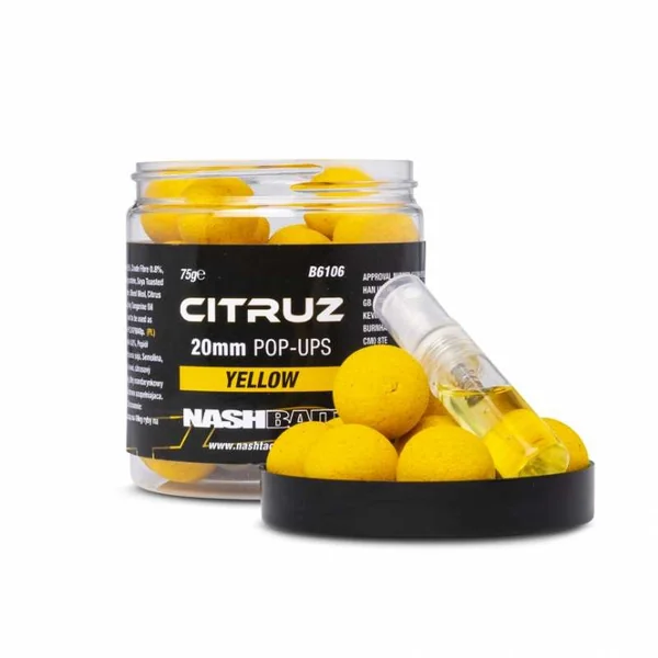 NASH CITRUZ POP UP BOILIES 20MM AMARILLOS