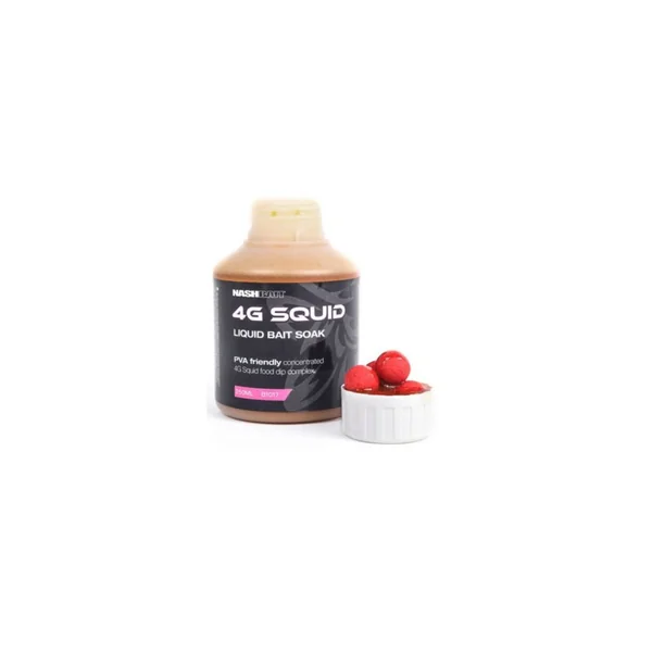 Nash liquid bait soak 4G SQUID 250ml
