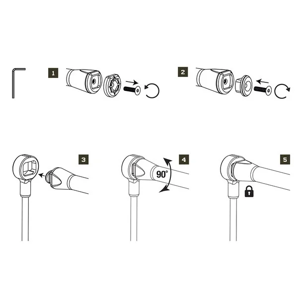 Nash Scope Butt Lock Peg Soporte Trasero - Imagen 3