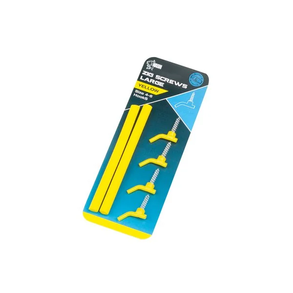Nash Zig Screw Kit Large Yellow (6pcs)
