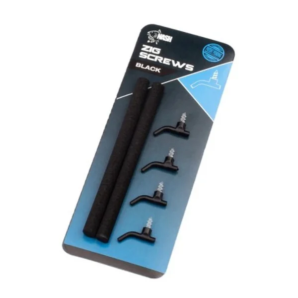 Nash Zig Screw Kit Small Black (4 piezas)